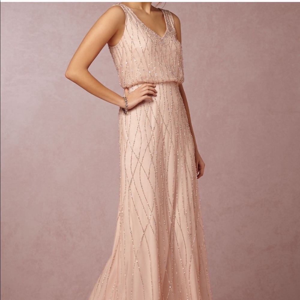 BHLDN/Adrianna Papell Brooklyn Dress in Blush Pink